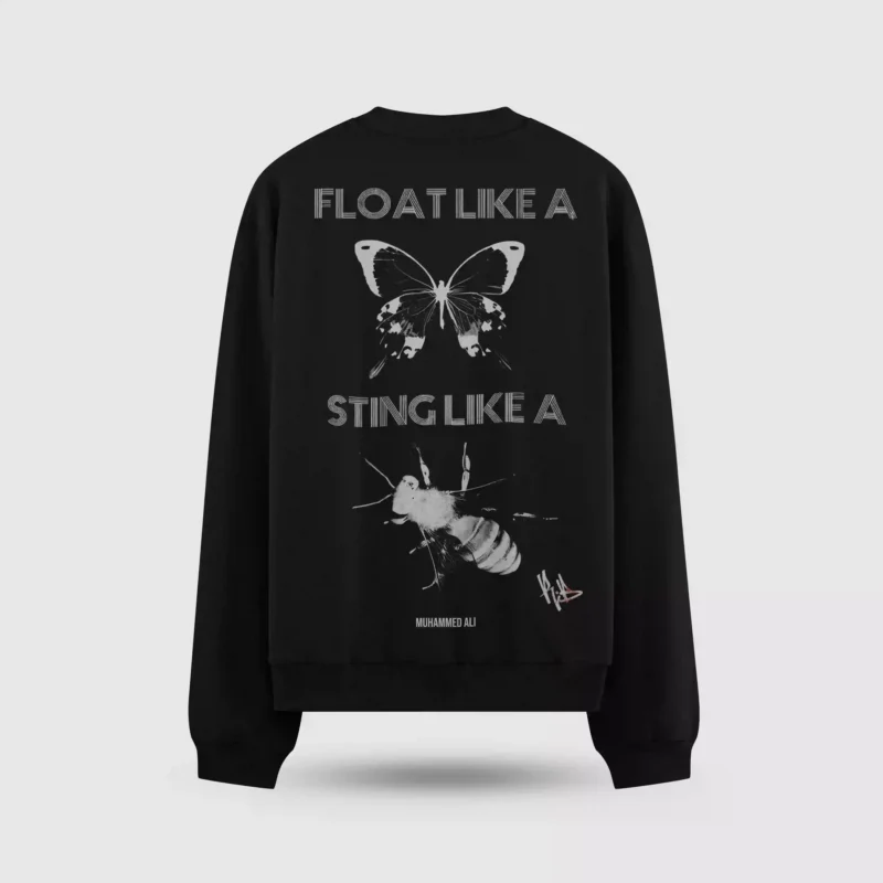 Muhammed Ali Butterfly And Bee Oversize Sweatshirt