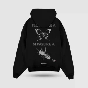 Muhammed Ali Butterfly And Bee Oversize Hoodie