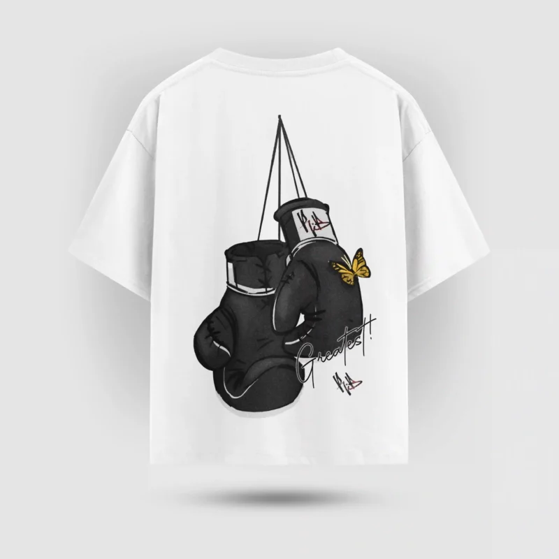 Muhammed Ali Butterfly Gloves Tshirt - Görsel 3
