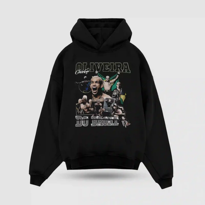 Charles Oliveira Do bronx Tour Oversize Hoodie - Görsel 2